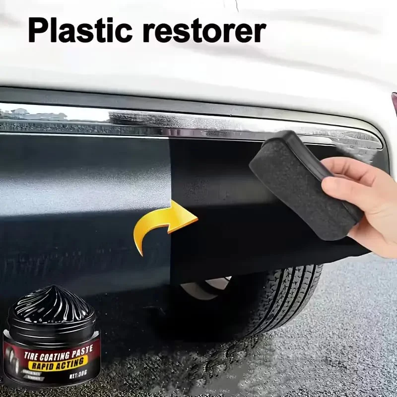 Premium Tire Coating & Trim Restorer: Bring Back the Original Deep Black Shine to Rubber and Plastic - Image 5