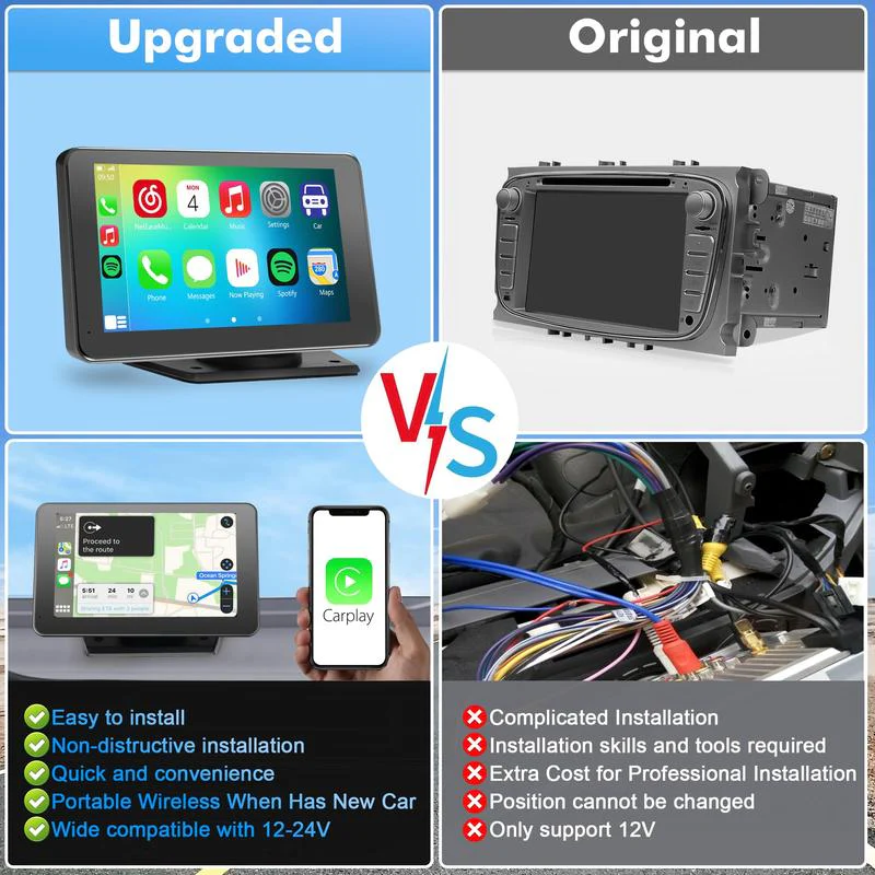 🔥Upgraded Wireless CarPlay Screen for Andriod & Iphone - Image 10