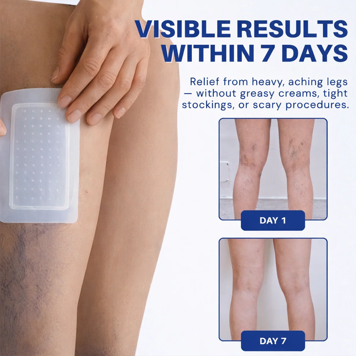 Vein ContourMicroneedle Patch with AdvancedDiosmin & Hesperidin Delivery 🌿 7-Day Visible Results for VaricoseVeins - Image 6