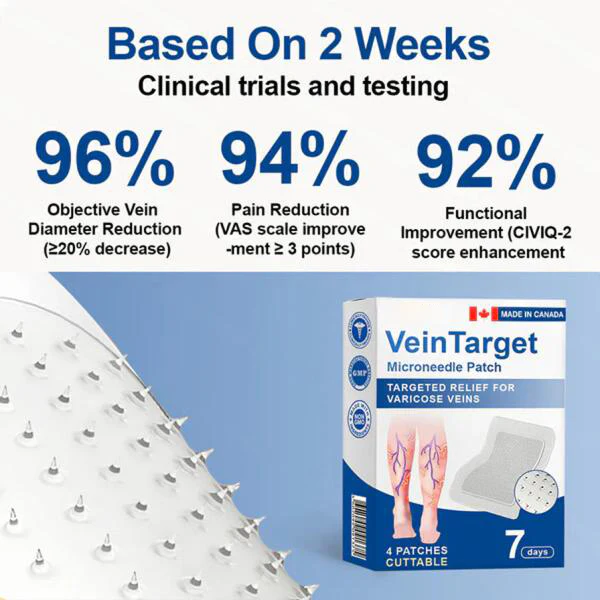 👨⚕️✅✅VeinTarget Microneedle Patch⚡Instant Relief, Long-Term Results - Image 5