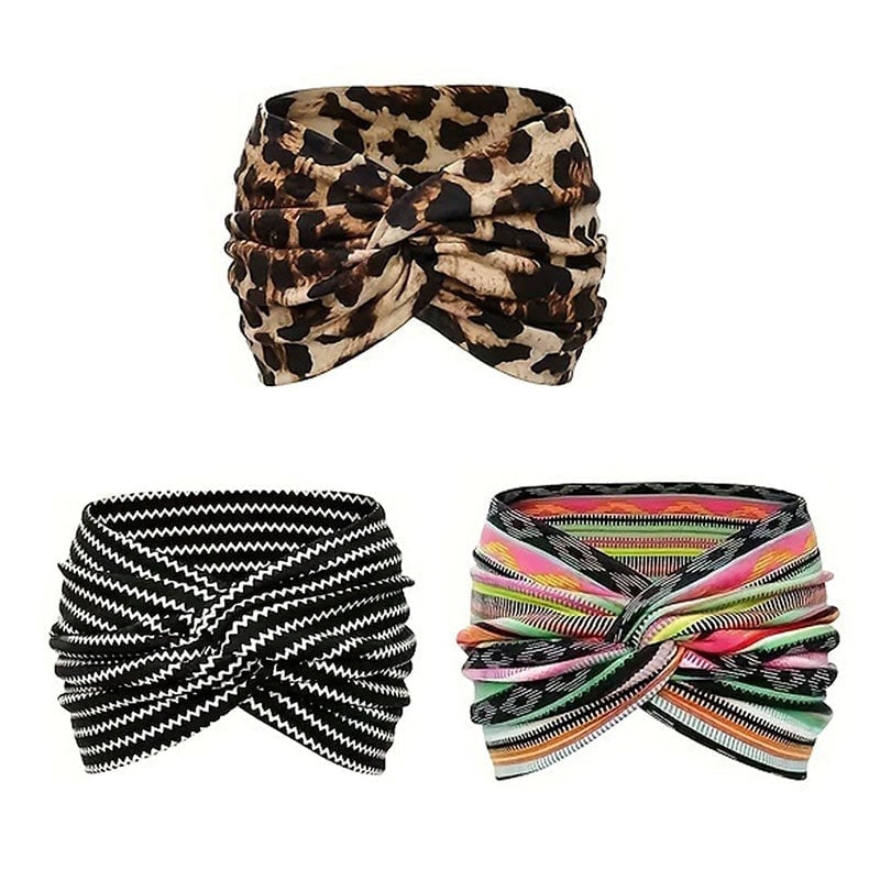 Vintage Style Wide Tie-Dye Hairband - Image 4