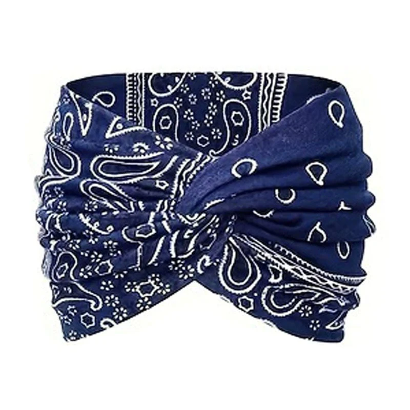 Vintage Style Wide Tie-Dye Hairband - Image 8