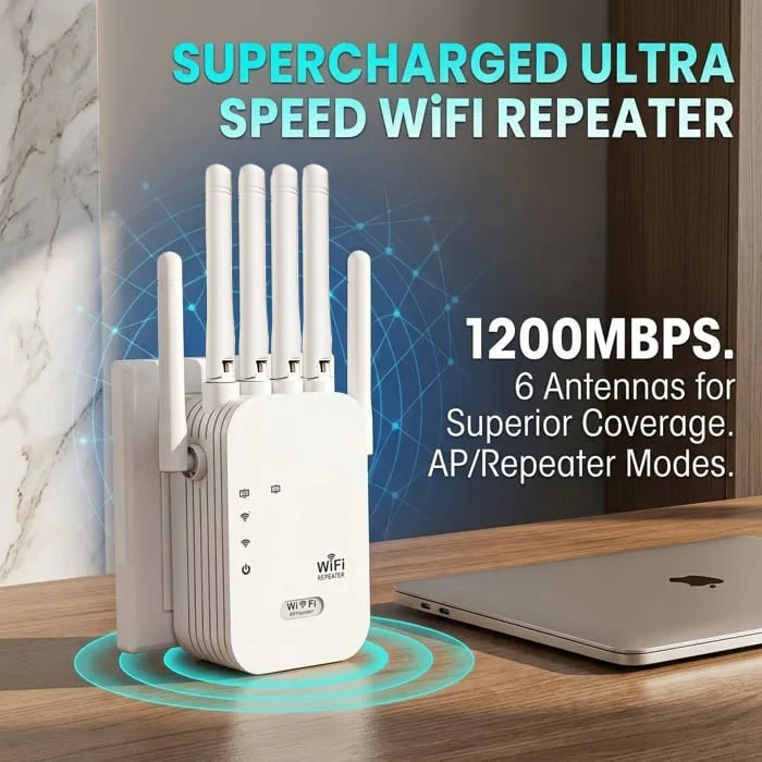 The Velocity Prime: 1200Mbps Ultra-Speed WiFi Repeater - Image 9