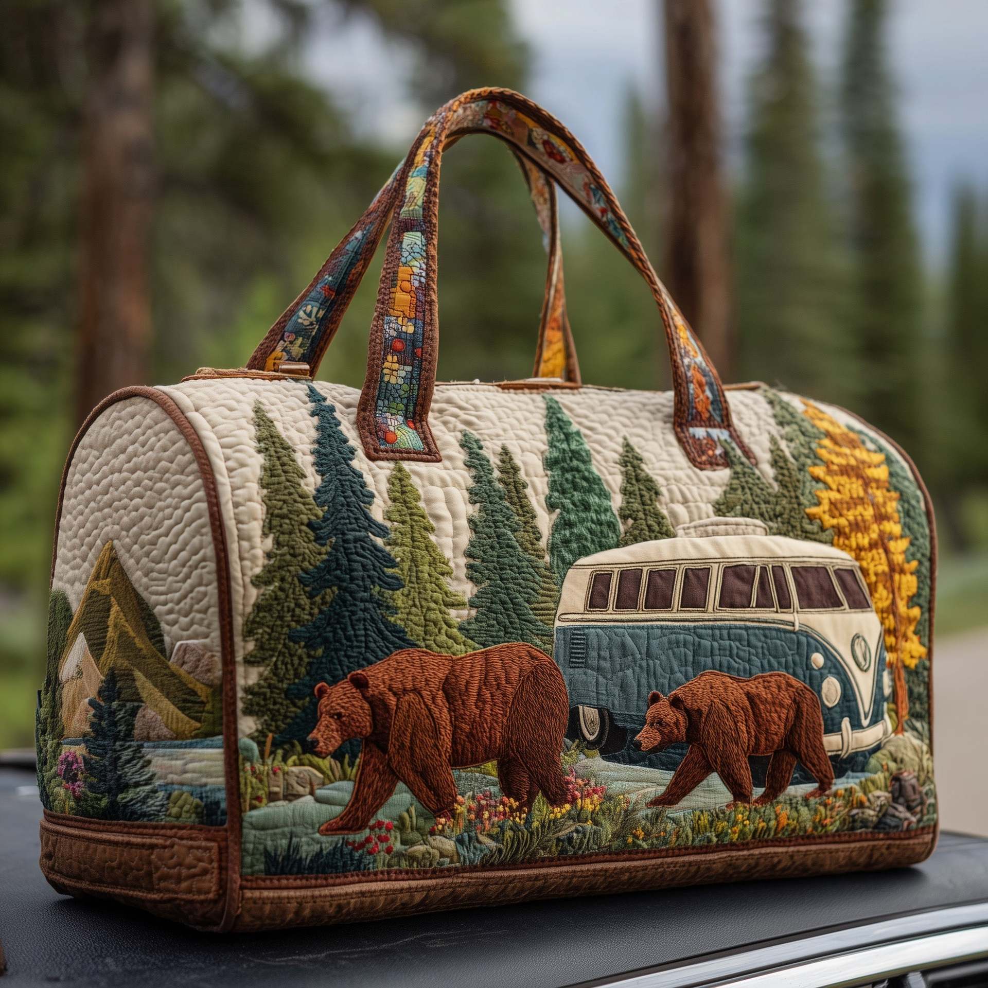 Wild Escape Quilted Duffle Bag