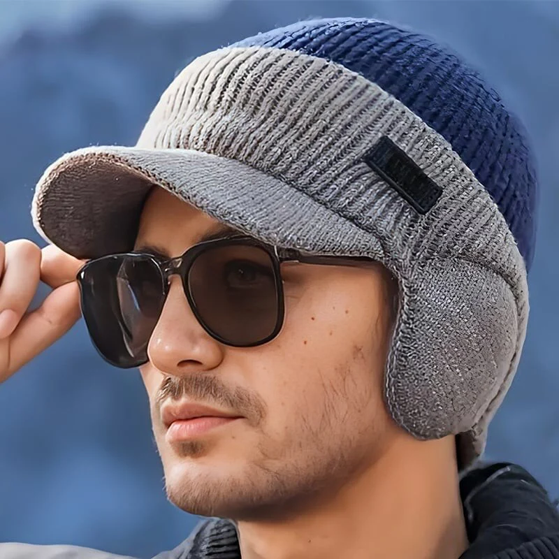 Windproof Thermal Cap with Visor - Image 3