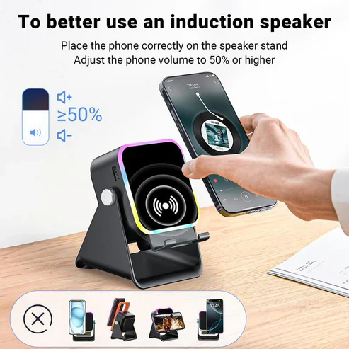 Wireless Induction Audio Speaker Stand - Image 7