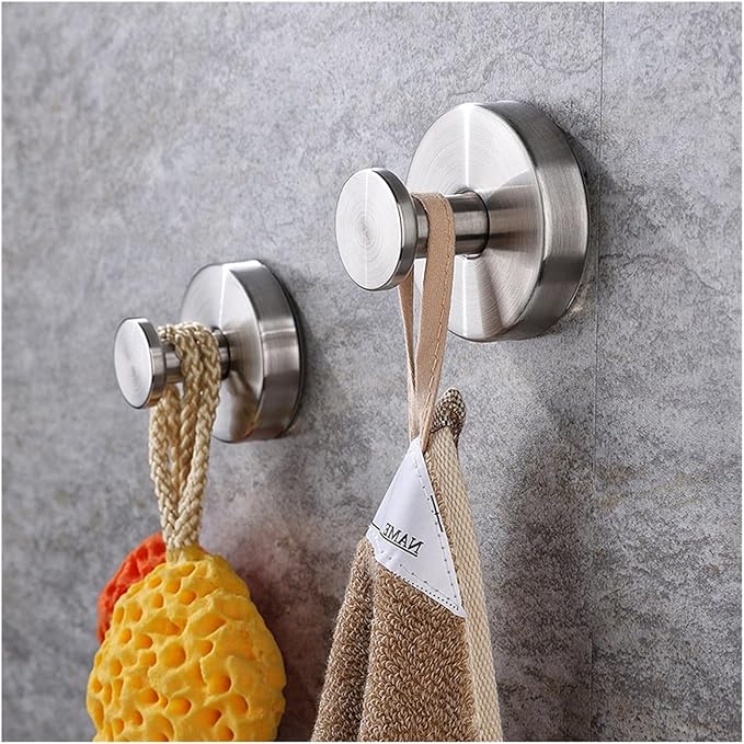 🔥 Stainless Steel Suction Cup Hooks (2X)