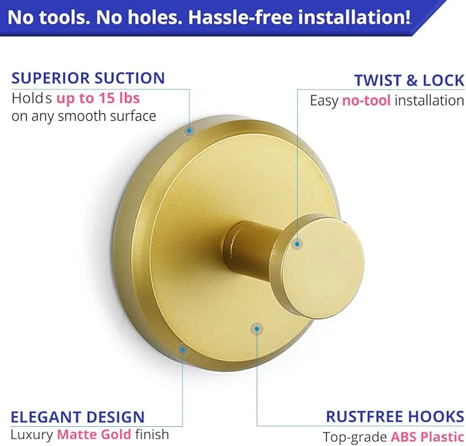 🔥 Stainless Steel Suction Cup Hooks (2X) - Image 8